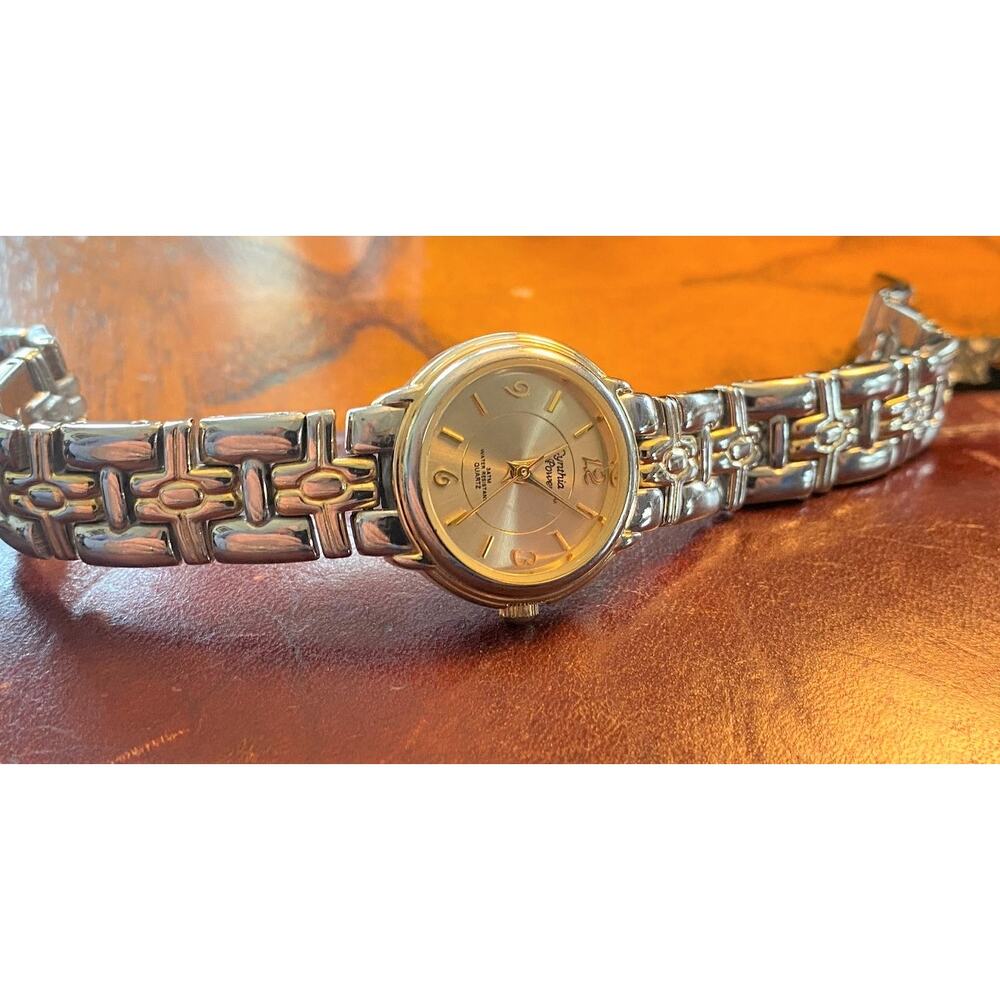 Women's Two Tone Cynthia Powers Watch, Gold Tone Face, WR to 3ATM